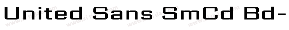 United Sans SmCd Bd字体转换